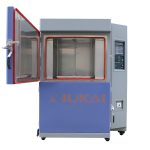 Thermal Shock Environmental Chambers have a product carrier basket that automatically transports a product under test between separately controlled temperature zones. With built-in viewing windows, users can easily observe the product as it's transferred between different temperature zones.