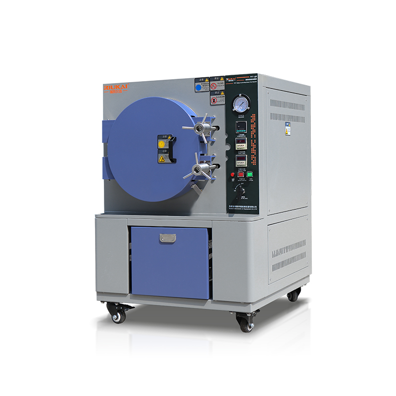 PCT- Pressure Cooker Test Chamber can shorten test time for whole humidity testing for ICsemiconductor, connector, circuit board, magnetic materials, polymer materials, EVA, photovoltaiccomponents and other industry-related products for accelerated aging life test.